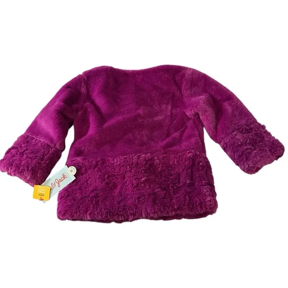 Cat & Jack Faux Fur Girl’s Purple Coat 2T - Picture 5 of 5